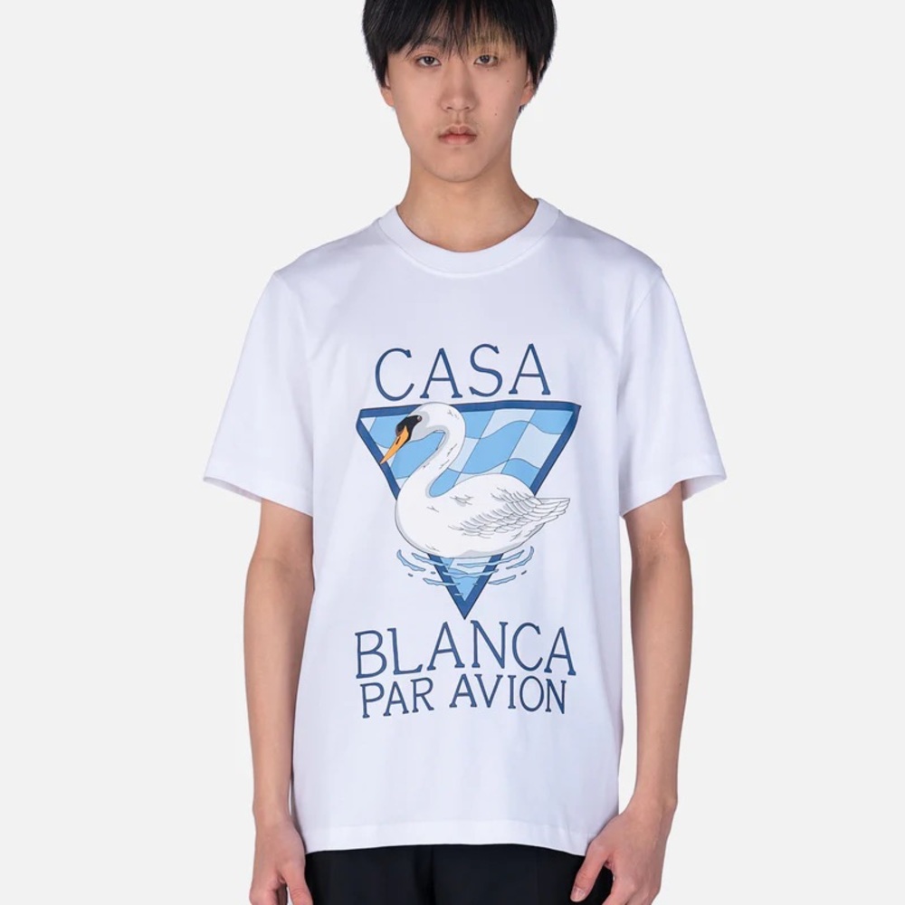 Casa Blanca White Graphic Tishirt.
